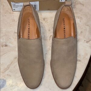 Lucky Brand “Vennia” Leather Slip On Ankle Bootie